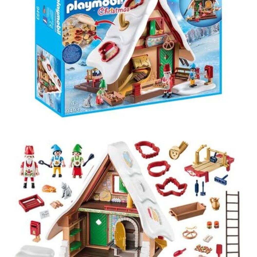 Playmobil Christmas Bakery Partial Set (see photos and compare) #9493